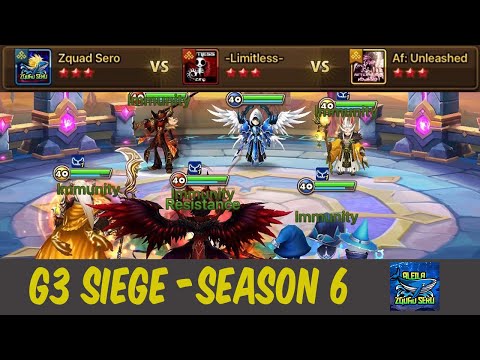 G3 SIEGE (EU SEASON 6) : Zquad Sero vs -Limitless- vs Af: Unleashed