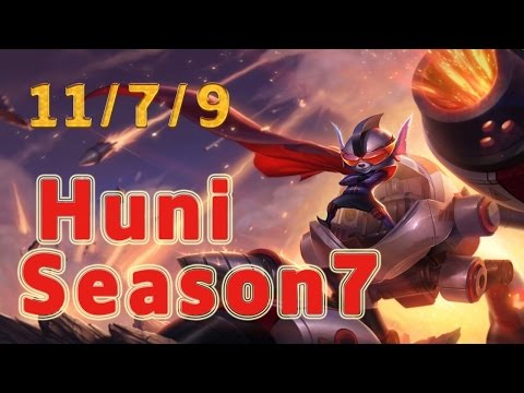 SKT T1 Huni Rumble TOP vs Cho'Gath Patch 7.4