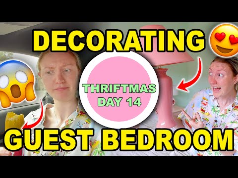 節儉購物買家居裝飾和花 100 美元買美國零食 | 節儉聖誕節第 14 天 (THRIFT SHOPPING FOR HOME DECOR & SPENDING $100 ON AMERICAN SNACKS | THRIFTMAS DAY 14)