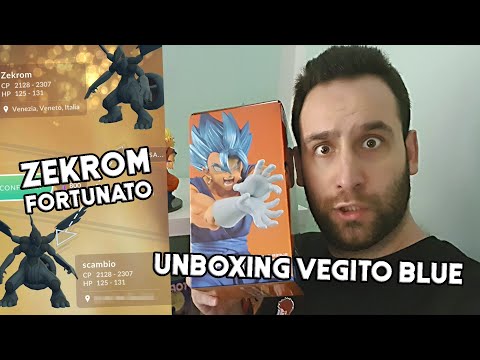Scambio fortunato: ZEKROM FORTISSIMO! Unboxing Vegito Super Sayan Blue - Pokémon Go Ita