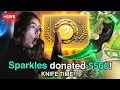 Donating a small streamer until she opens her first KNIFE!!?
