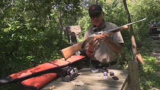 Ruger 75th Anniversary 10/22 Sporter - Shooting at 50 yds with Skinner Red Dot