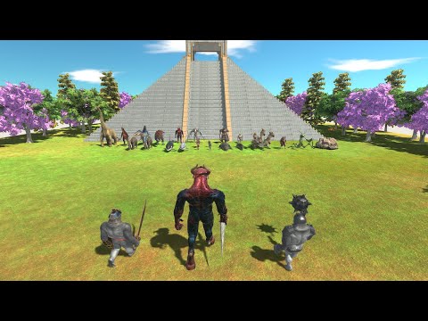 KOZAROG THE DEMON + SHATTERILLA + SCIMITARILLA VS MINIBOSS AND BOSS - Animal Revolt Battle Simulator