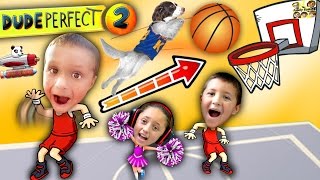 Kids Make Impossible Basketball Shot! DUDE PERFECT 2! (FGTEEV Gameplay / Skit)