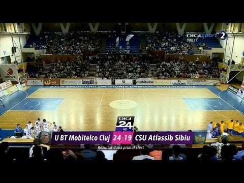 Playoffs R1.M3 - "U" BT Mobitelco Cluj vs. CSU Sibiu 02.05.2014 Full Game