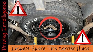 CAUTION! Spare Tire Carrier Hoist & Cable Inspection: 10th Gen 97-04 F150, Silverado, GMC, Dodge