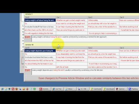 Spinnerchief Tutorial Similarity Function