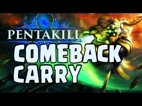 Nightblue3 - PENTAKILL 1V9 CARRY COMEBACK NEVER GIVE UP