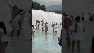 ☀️Pamukkale Turkey Fun Wonder Of The Nature -Best Day☃️ #pamukkale #cleopatra #summershorts