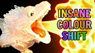 CRAZY 🤯 Color SHIFT Dragon | Light-Changing Resin Art