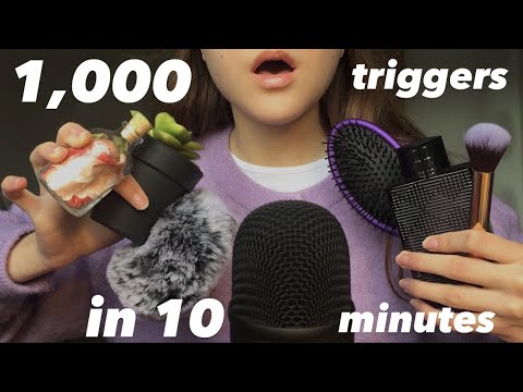 ASMR 1000 triggers in 10 minutes