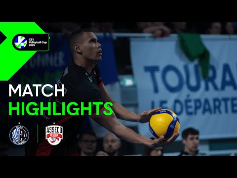 Highlights | TOURS VB vs. Asseco Resovia RZESZOW | CEV Volleyball Cup 2025 | Semi Finals