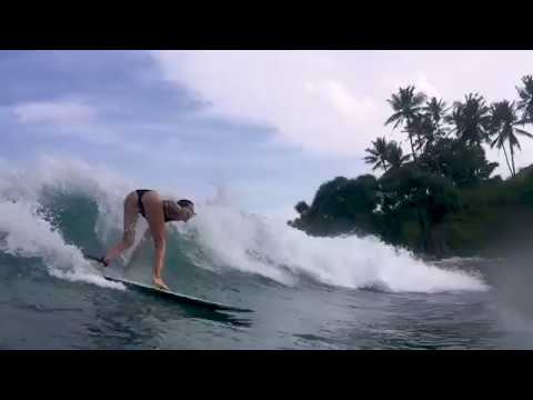 Justine Mauvin Surfing with Anantara Peace Haven Tangalle Sri Lanka