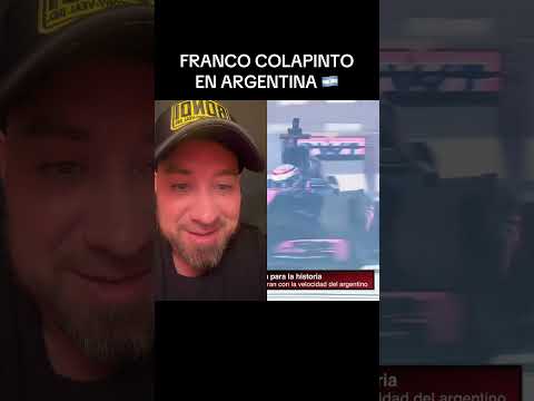 Locura con Franco COLAPINTO en Argentina 🇦🇷 #colapinto #argentina