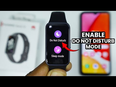How to Enable Do Not Disturb in Huawei Band 10