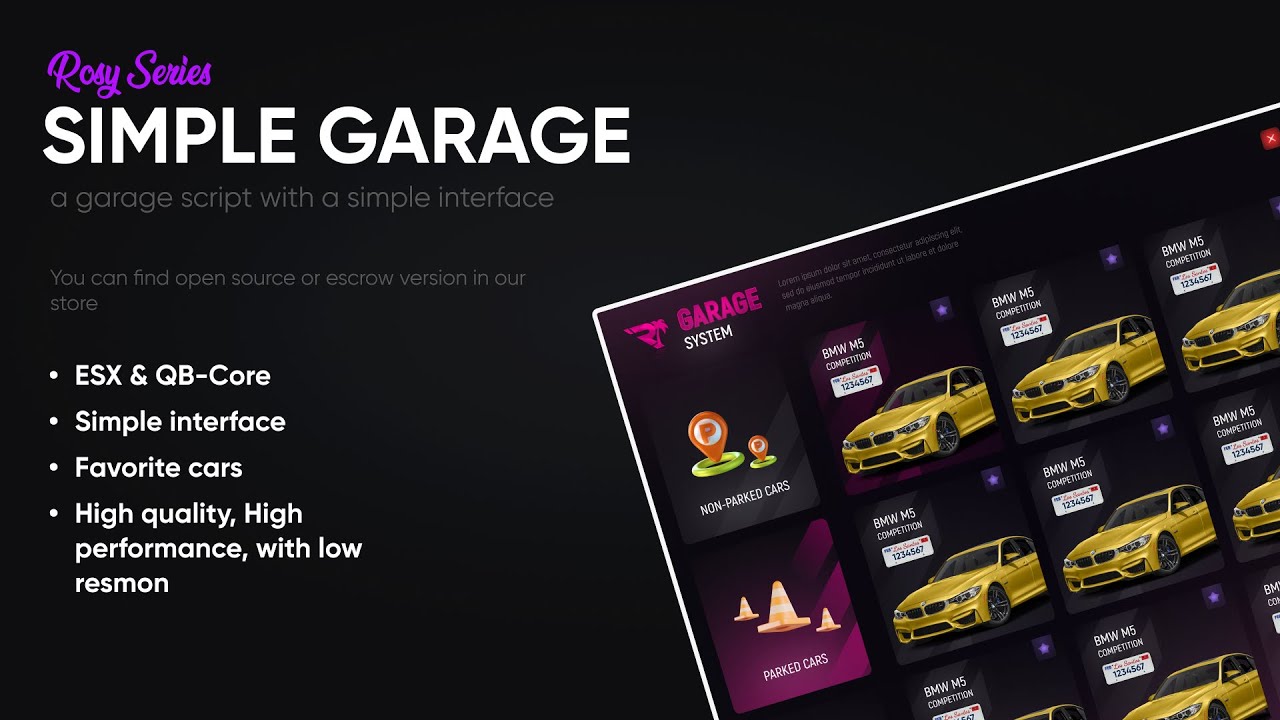 Simple Garage | stg-garage [ESX/QB] thumbnail 5