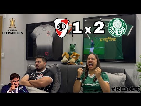 REACT REAÇÕES RIVER PLATE x PALMEIRAS | Casal Rivalidade