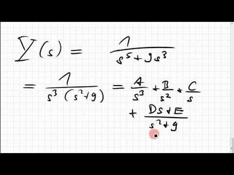 18B.5 inverse Laplace-Transformation per Partialbruchzerlegung, Beispiel