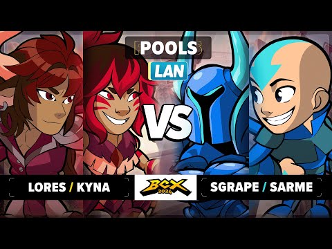 Lores & Kyna vs Sgrape & Sarme - Top 32 - Brawlhalla World Championship 2024 - LAN 2v2
