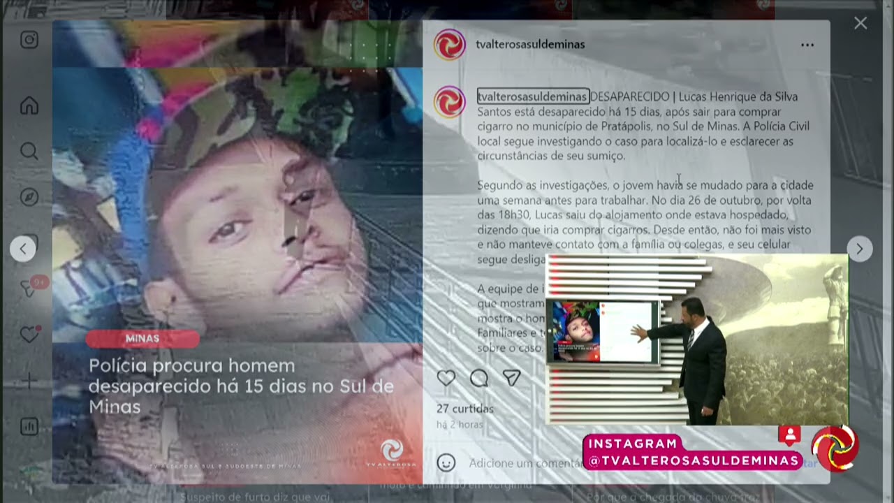 Desaparecido após sair para comprar cigarro em Pratápolis