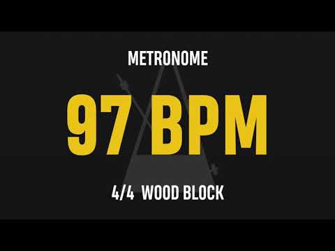 97 BPM 4/4 - Best Metronome (Sound : Wood block)