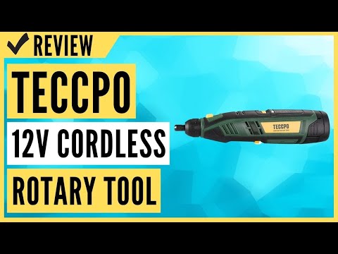 TECCPO Cordless Rotary Tool kit, 3-Speed with 50 Accessories, USB-C charging, Multi-Purpose Power Tool，3.7V Mini Rotary Tool perfect for Small Light Jobs-Green video review thumbnail