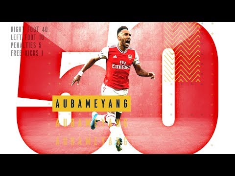 All 50 of Pierre-Emerick Aubameyang's Arsenal goals