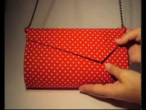 Clutch com alça em cartonagem