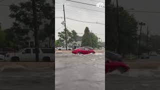 Flash flooding in Edison, NJ