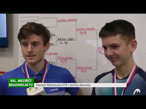 VALAŠSKÉ MEZIŘÍČÍ: Halové mistrovství ČR v tenise  dorostenců