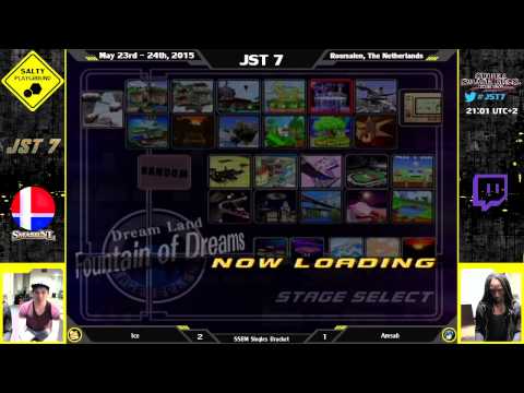 JST7 - Ice (Fox, Cpt. Falcon) Vs Amsah (Sheik, Marth) - SSBM Singles Bracket Winners Final