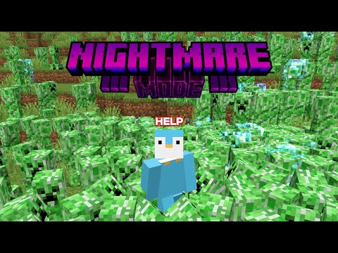 Insane Nightmare Mode Minecraft & Among Us with Viewers!