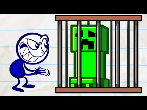 Pencilmate in Prison! | Animated Cartoons Characters | Animated Short Films | Pencilmation