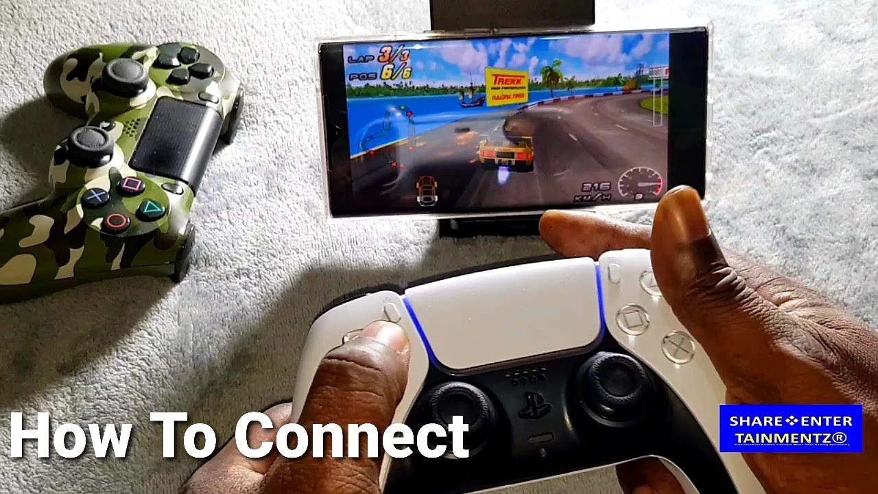 How To Connect PS5 DUALSENSE Controller To Samsung Note 20 Ultra | Smartphone | Android Smartphones