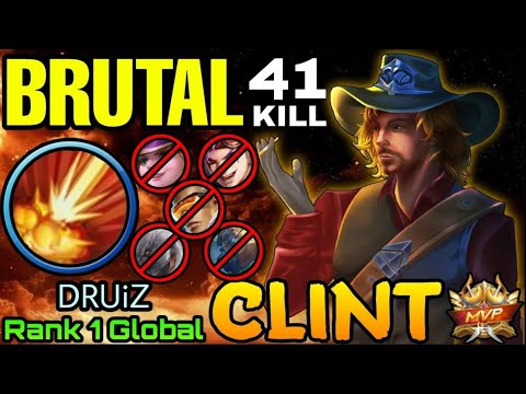 Monster Marksman!! clint sidelane is Deadly-Build Top 1 Gloal Clint~MLBB ~~🔥NOTBIT