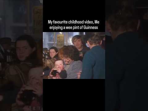 My favourite childhood video - Me enjoying a pint of Guinness 🍻 #guinness #meme #ireland