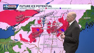 Freezing rain, icy travel likely Monday morning in Vermont, New York (12-28-25)