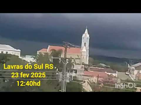 LAVRAS DO SUL. RS. TORMENTA SE FORMANDO PARA OS LADOS DE BAGE. 23 FEVEREIRO 2026. #LavrasDoSul  