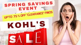 Spring savings event || Clearance save upto 85% at KOHL'S on Mens wear ||