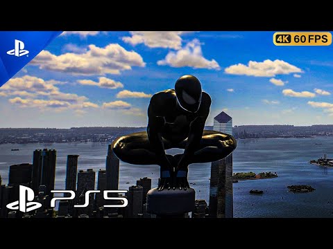 Venom Free Roam SPIDER-MAN 2 PS5 Realistic Gameplay -  [4K 60FPS HDR No Hud ] | Feels Like A Movie |