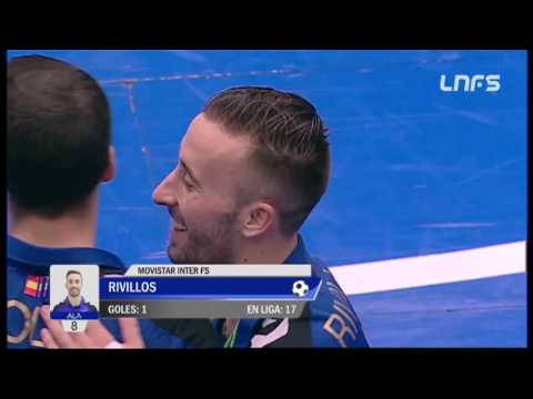 Gol Rivillos (6-1) en el Movistar Inter - FC Barcelona Lassa. Play Off 2º Final
