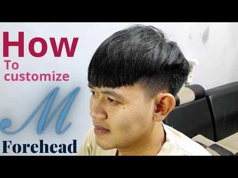 how to customize hairstyle for long forehead