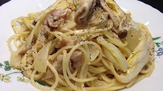 牛乳でお手軽！白菜のクリームパスタ【簡単ボッチめし】