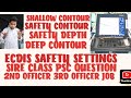 ECDIS SAFETY SETTINGS SAFETY SHALLOW DEEP CONTOUR SAFETY DEPTH SIRE CLASS PSC CHECKS 2ND 3RD OFFICER