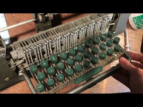 Vintage Creed 7b Teleprinter Keybar Refit