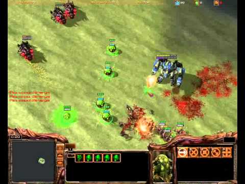 Infestors are Awesome : 3 infestors vs 45 marines 1 thor