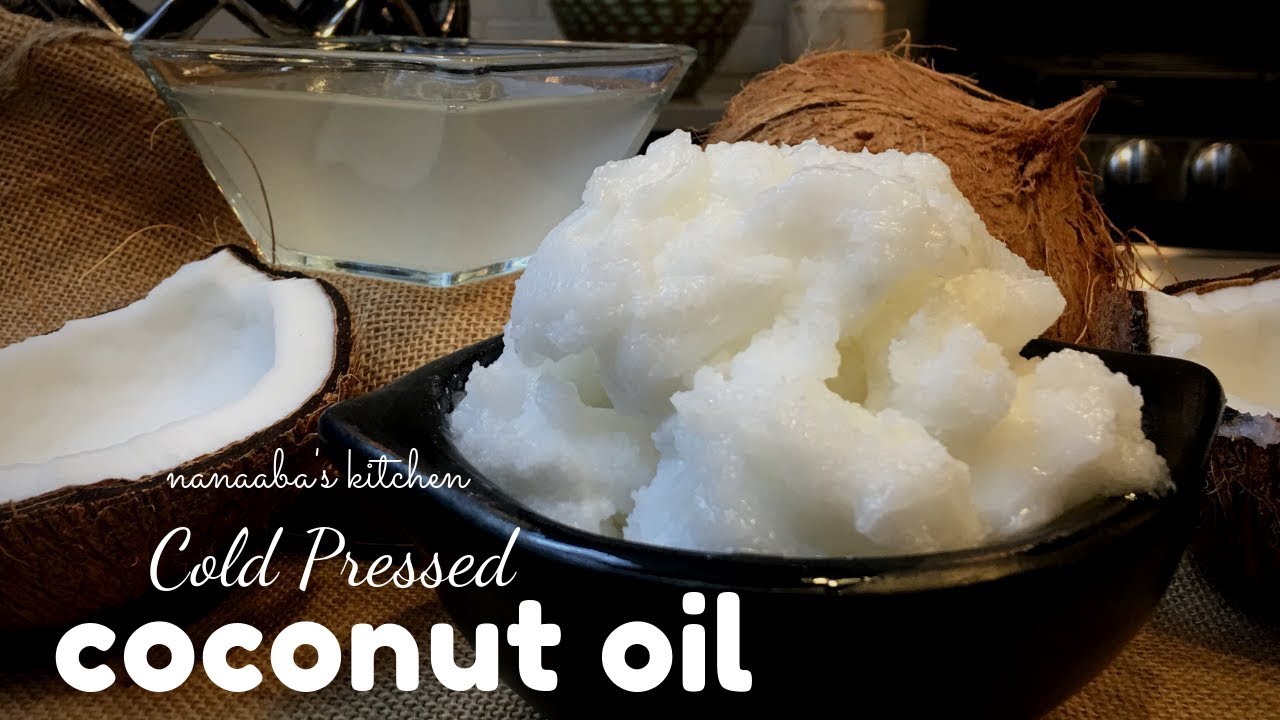 How to make Cold Pressed COCONUT OIL - Homemade virgin coconut oil