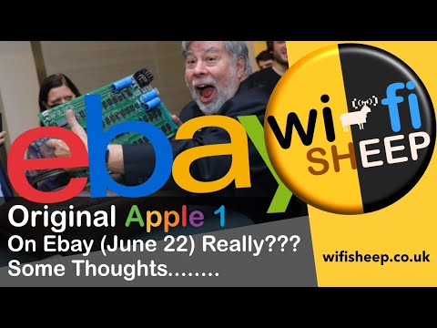 1976 Apple 1 on Ebay... Really?  Some Thoughts