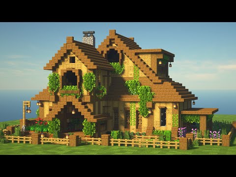 A1MOSTADDICTED MINECRAFT - MINECRAFT: How to build a BIG WOODEN MANSION!!!