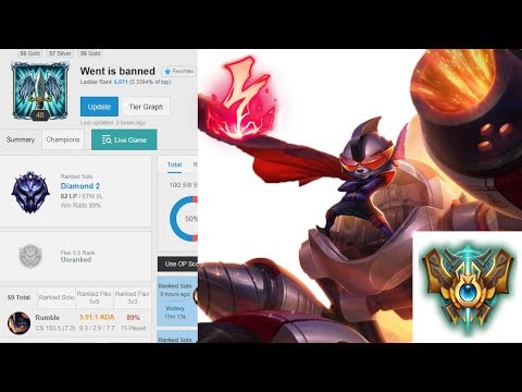 CHALLENGER RANK 1 RUMBLE MID DESTROYS RANKED